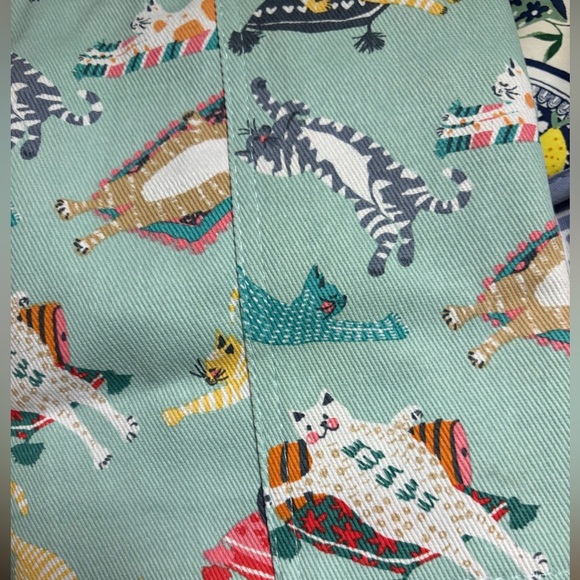 Ulster Weavers Cotton Apron - Kitty Cats (Blue) New with Tags - Picture 3 of 8